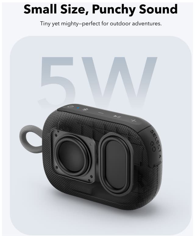 Soundcore Select 4 Go trådløs bærbar højttaler (sort)