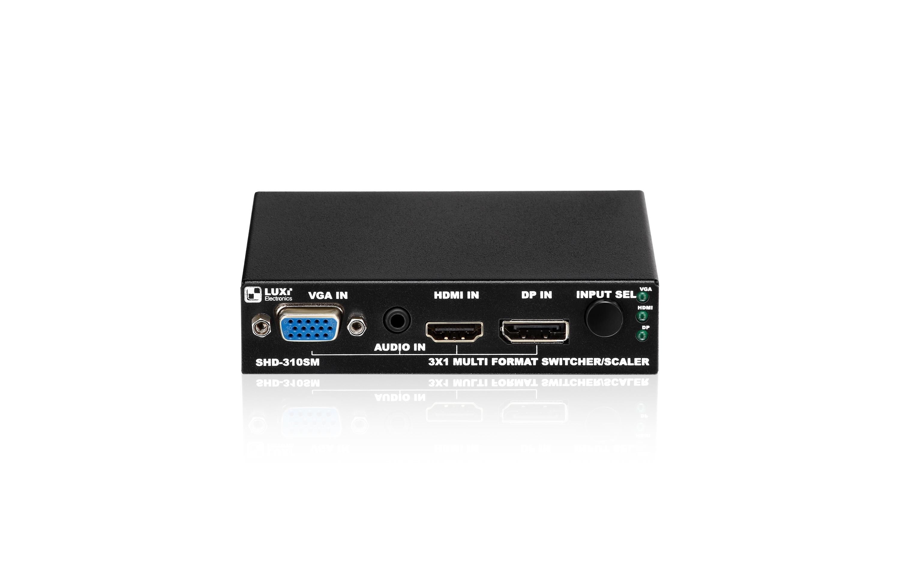 Presentation Switcher Luxi LU-SHD-310SM Multiformat<br>3x2 2K Multiformat Presentation Switcher mit Scaler