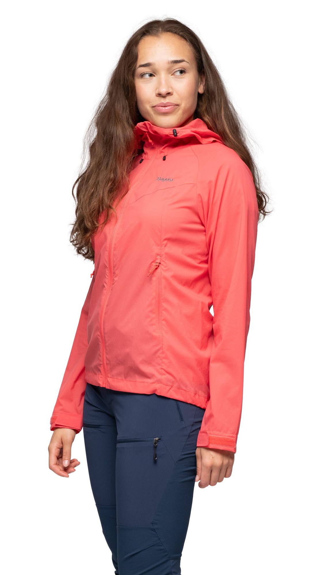 Rabot Windbreaker Jacket Dame Peachy Red