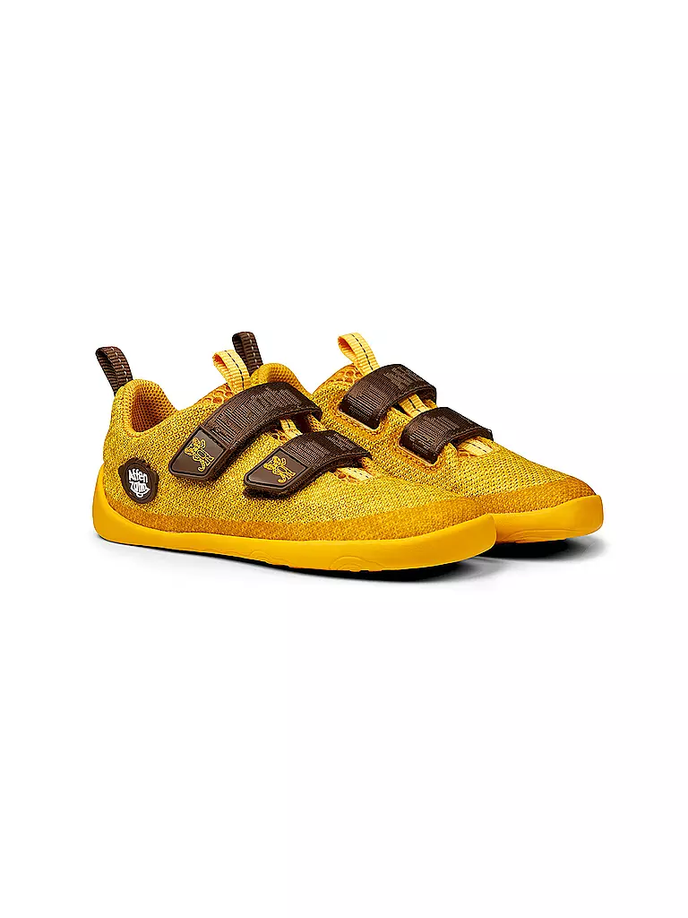 AFFENZAHN Kinder Barfußschuhe KNIT HAPPY Tiger gelb