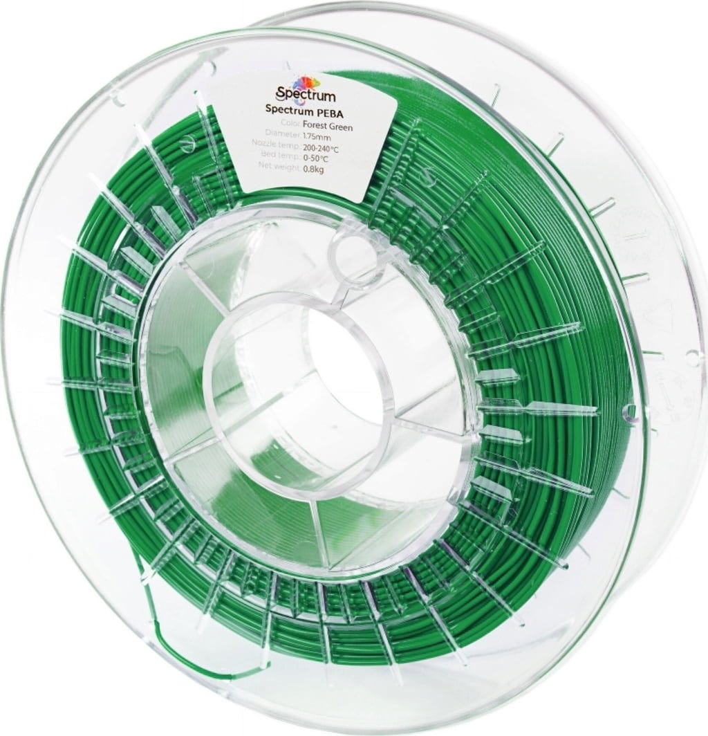 Spectrum  PEBA Forest Green, 1,75 mm / 800 g    High-Performance-Flexibilität für anspruchsvolle Anwendungen in Forest Green