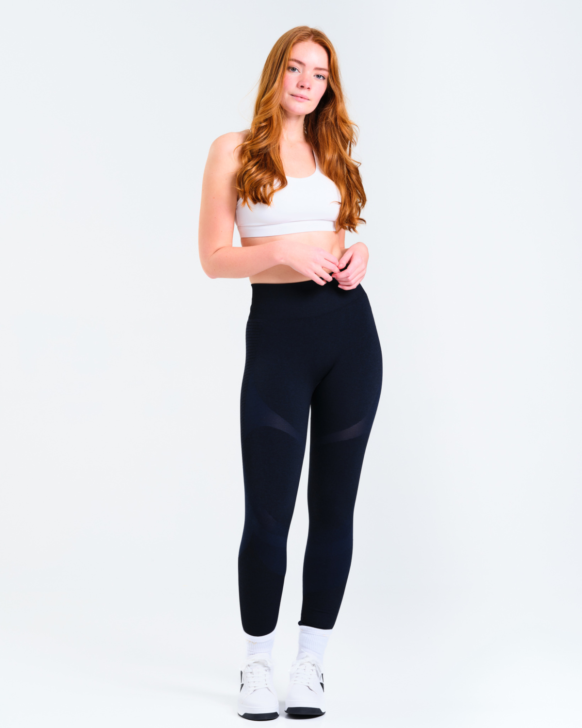 LEVITY Solar Seamless Tights Blue Navy