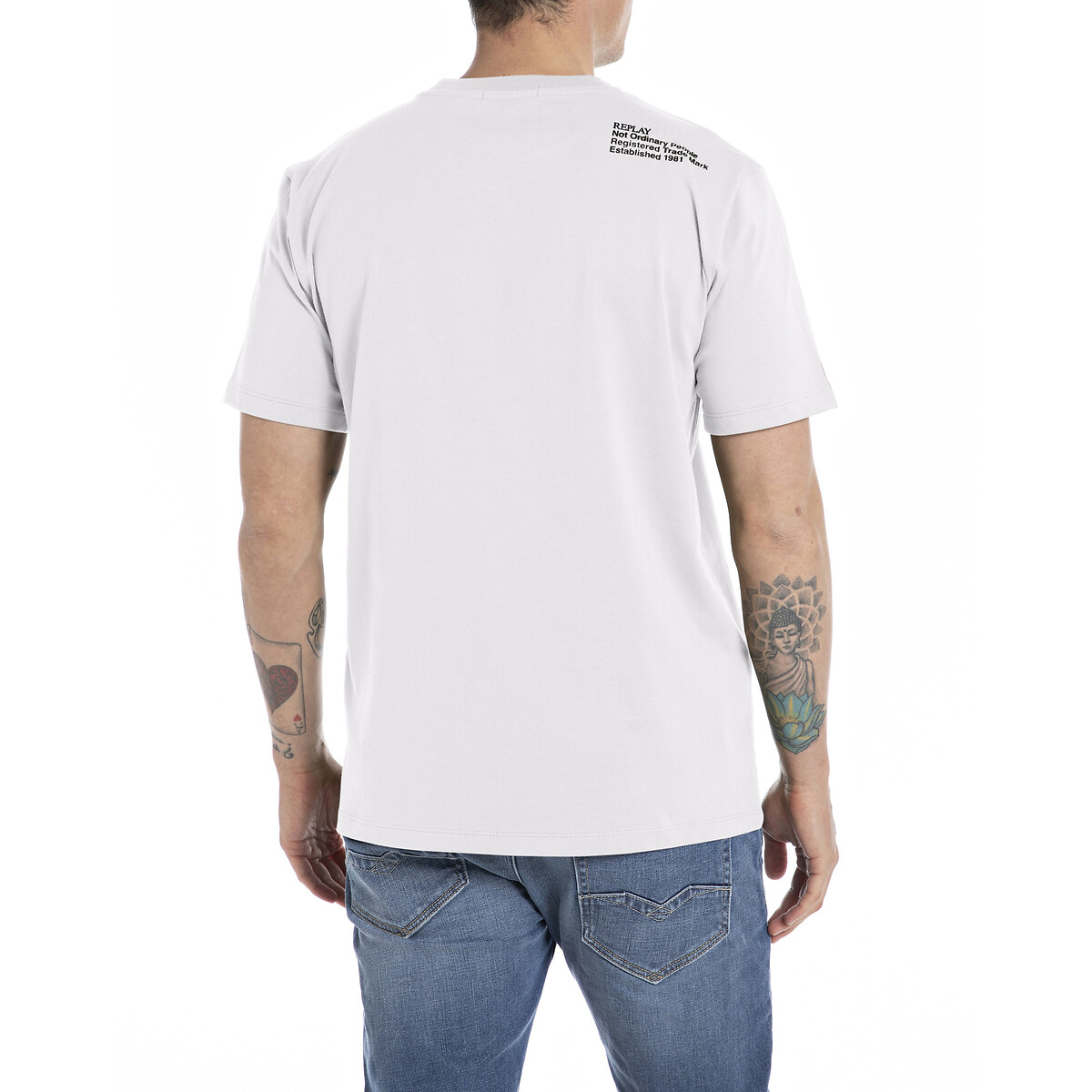 REPLAY<br>Camiseta com gola redonda