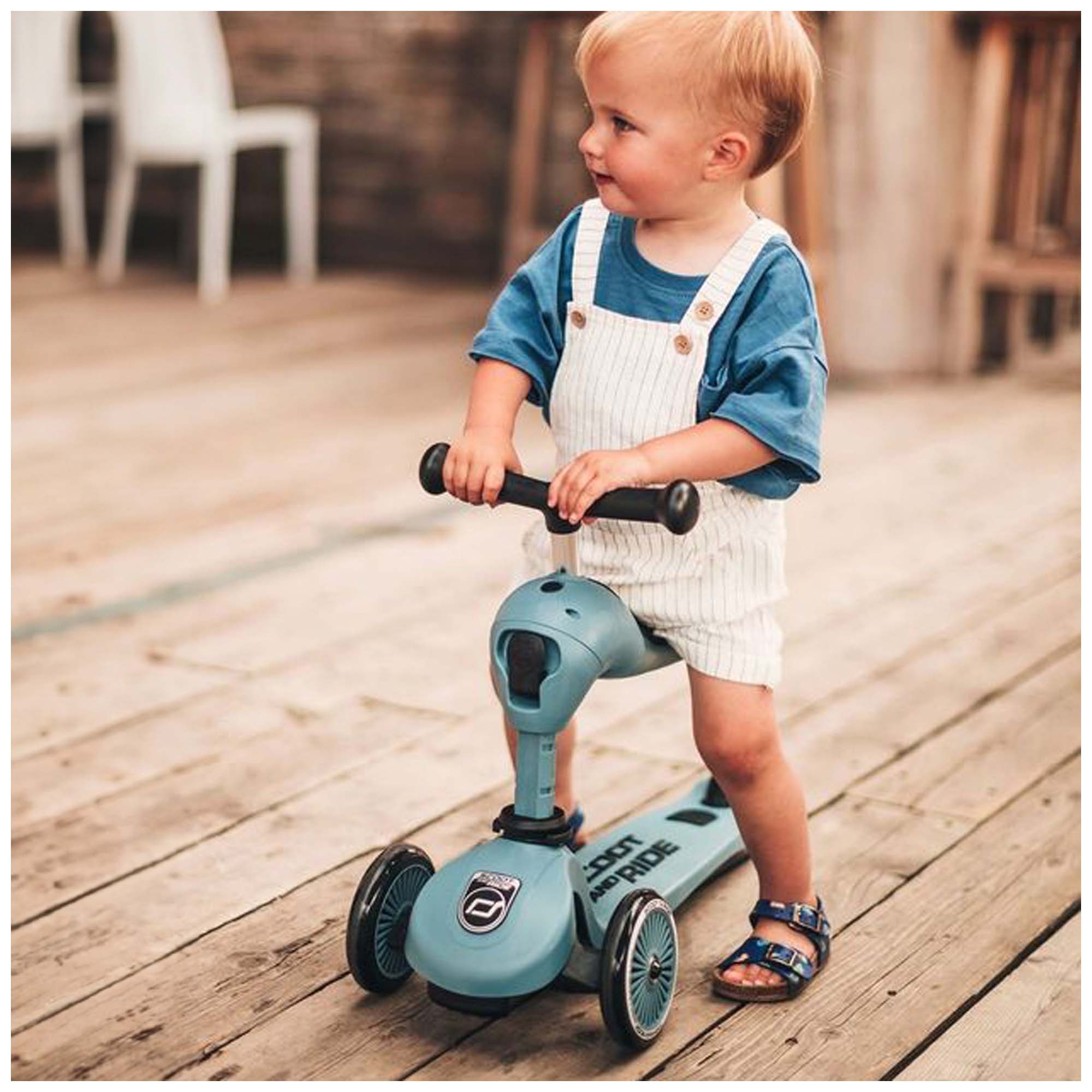 Scoot and Ride Highwaykick 1 loopfiets en step blauw - shop nu - Prénatal