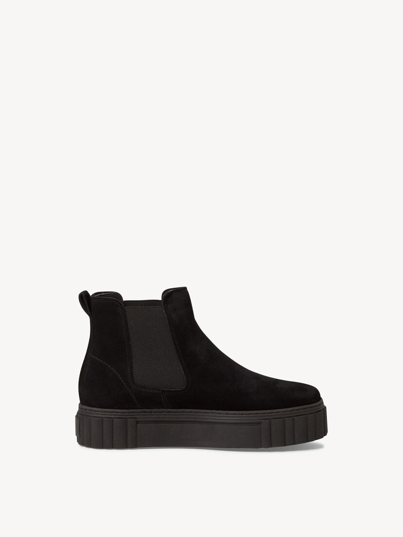 Leren Chelseaboot - zwart