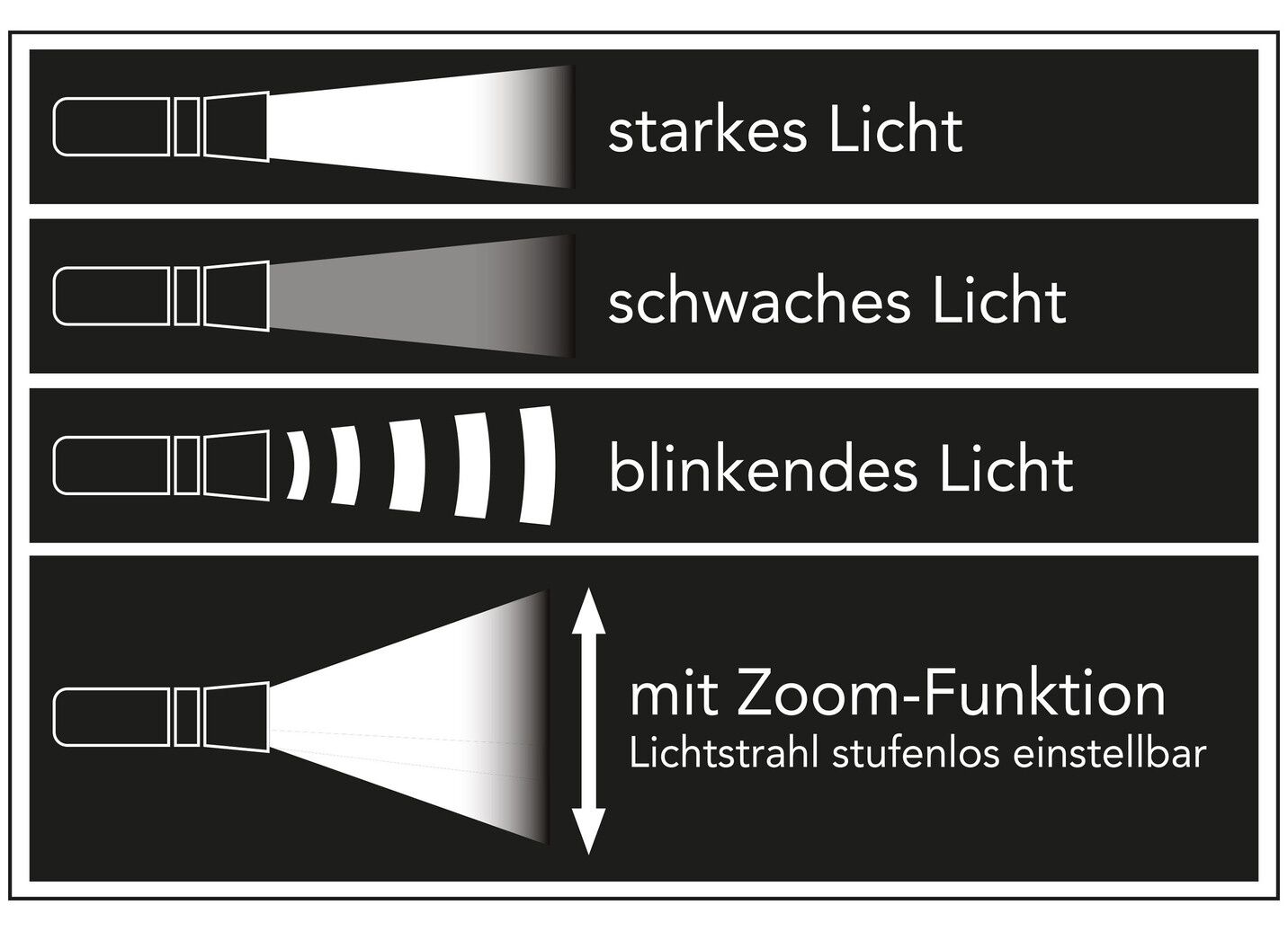 Akku-Taschenlampe von EASYmaxx