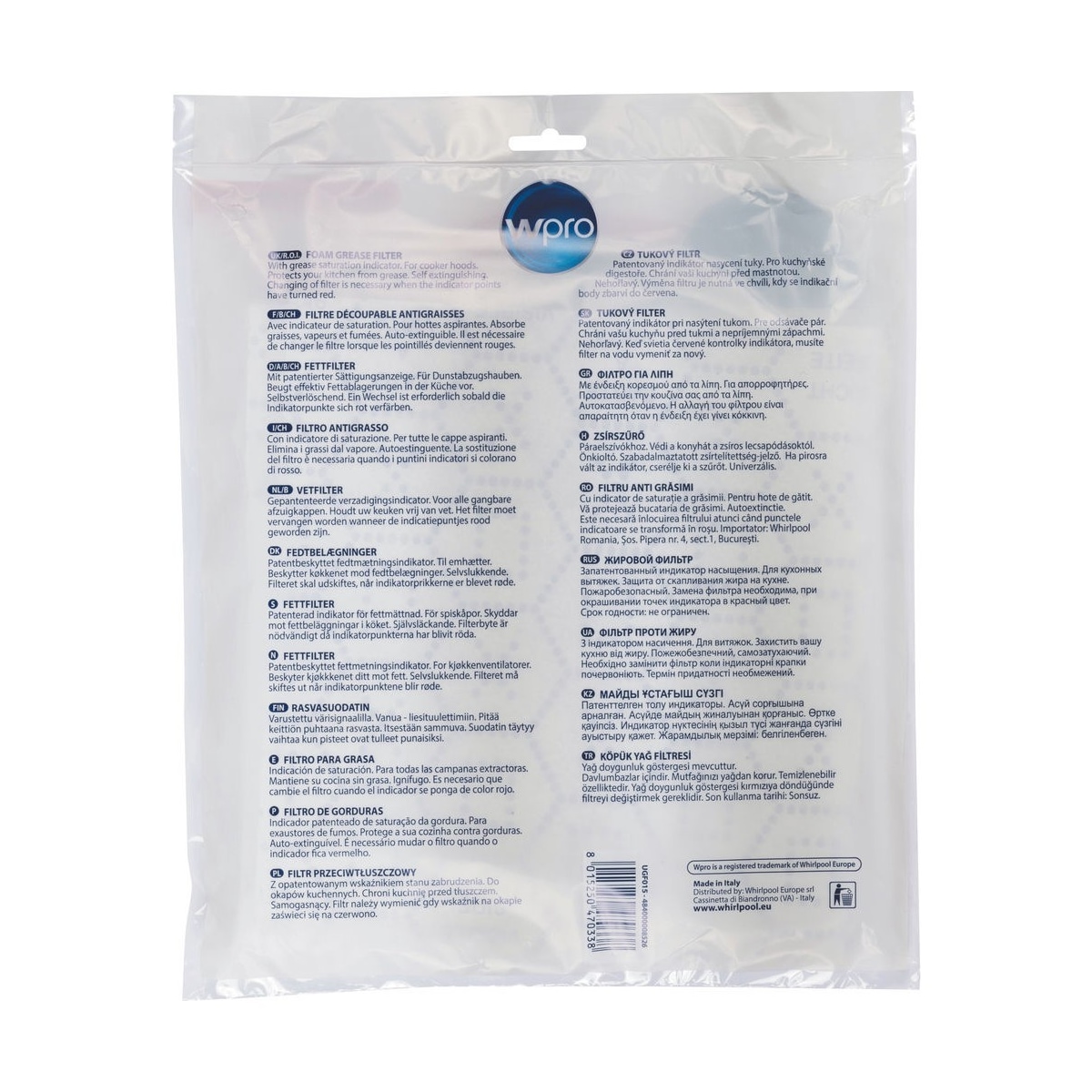 Wpro Magic fettfilter UGF015