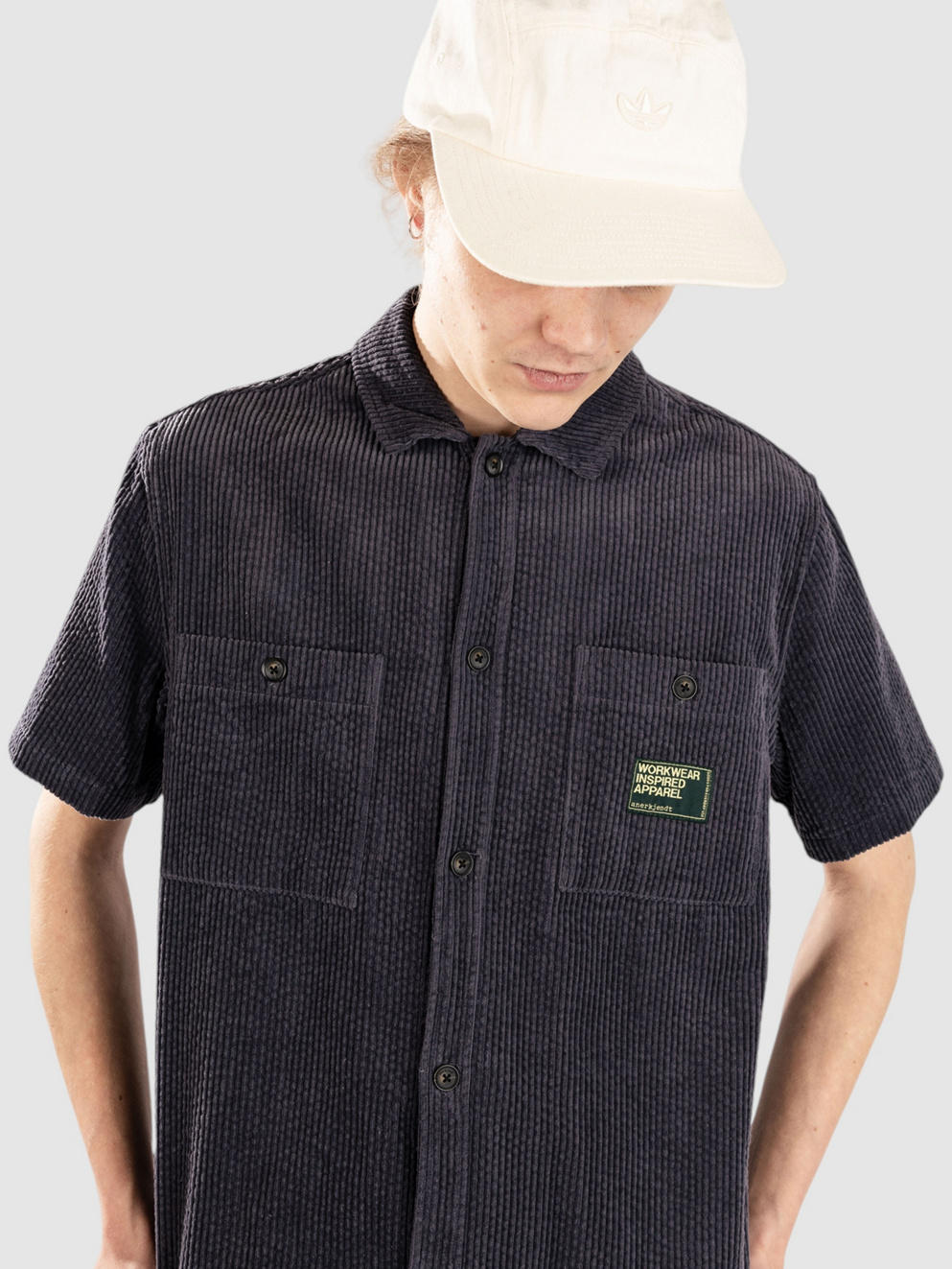 Anerkjendt Aktheo Corduroy Shirt indian teal
