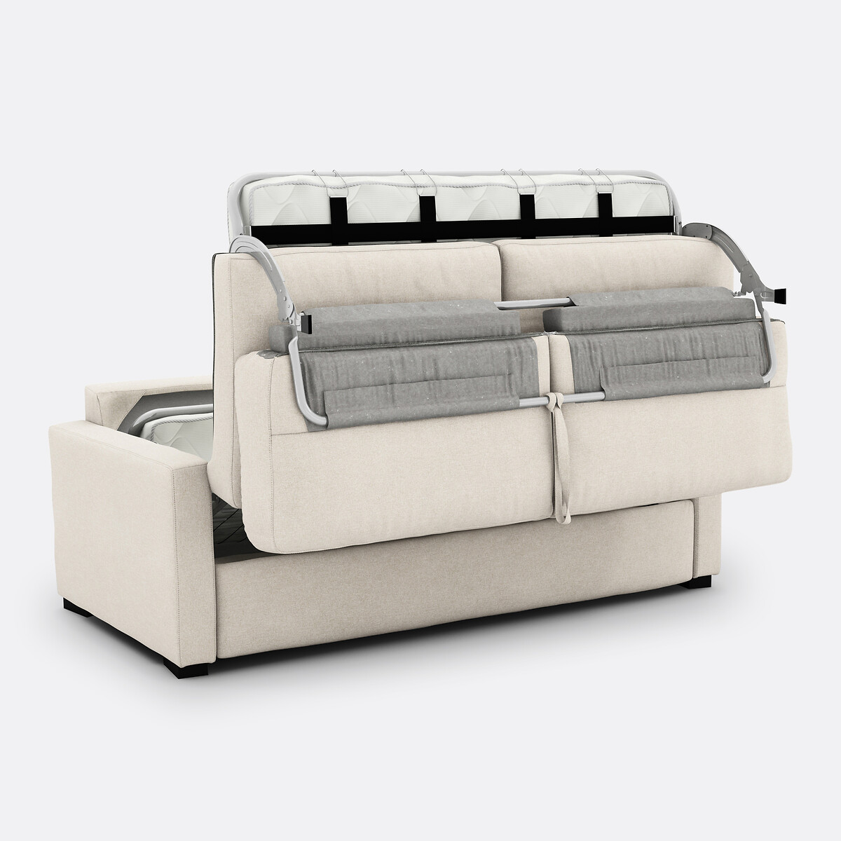LA REDOUTE INTERIEURS<br>Sofá-cama em poliéster, espuma HR premium, Timor