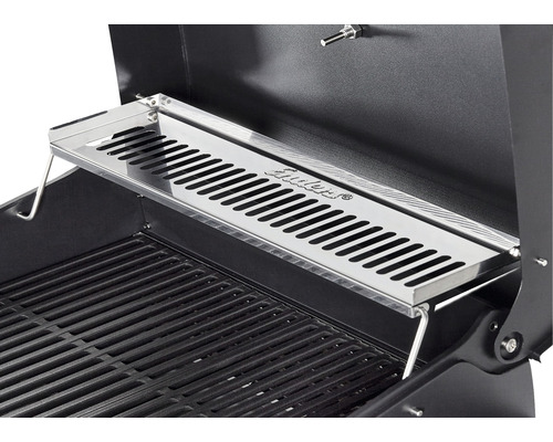 Enders 2,6 kW elektrische grill, zwart, inclusief zijplateau, dekselthermometer, vetopvangbak, grillrooster, netsnoer en warmhoudrek.