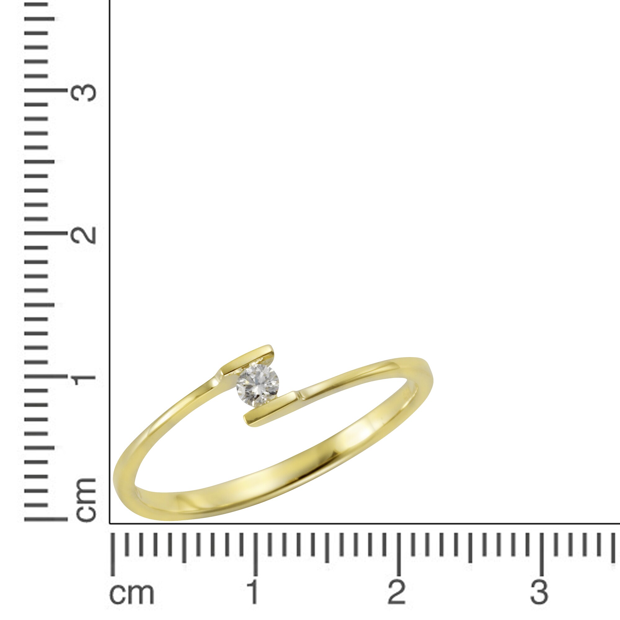 Orolino Ring Gold 585 mit Brillant 0,06ct.