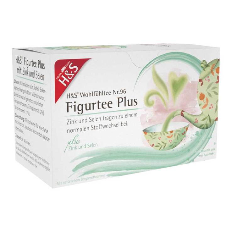 H&S Figurtee Plus mit Zink und Selen Filterbeutel, 20X1.5 g