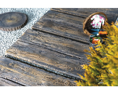 Betonnen houten plank, rustiek bruin, 90 x 22,5 x 4 cm