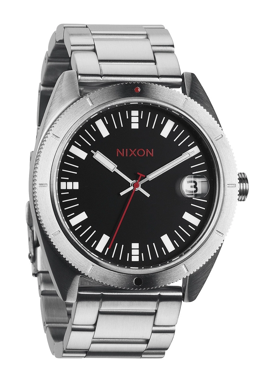 Nixon The Rover SS II Black / Red Herrenuhr A359008