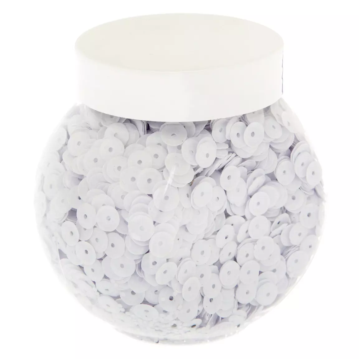 Lot de 100 gr de sequins Blanc