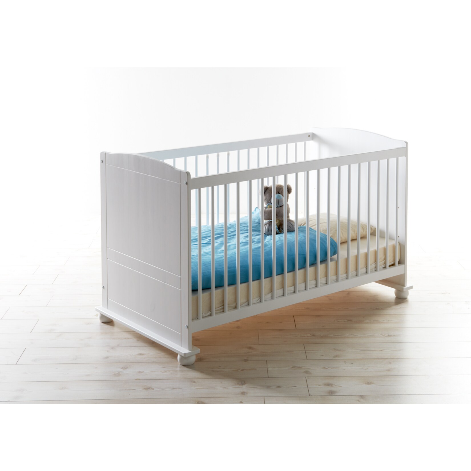 TiCAA Babyzimmer 5 teilig Adam Kiefer Weiß