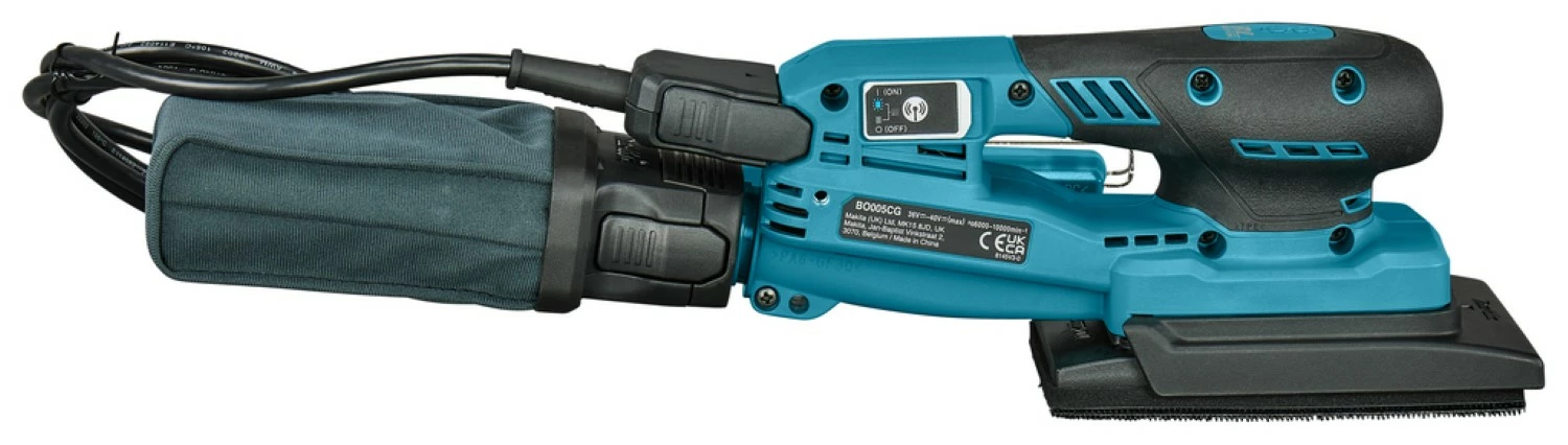 Makita BO005CGZJNL XGT 40V Li-ion accu Handpalm vlakschuurmachine in Mbox - 80x130mm