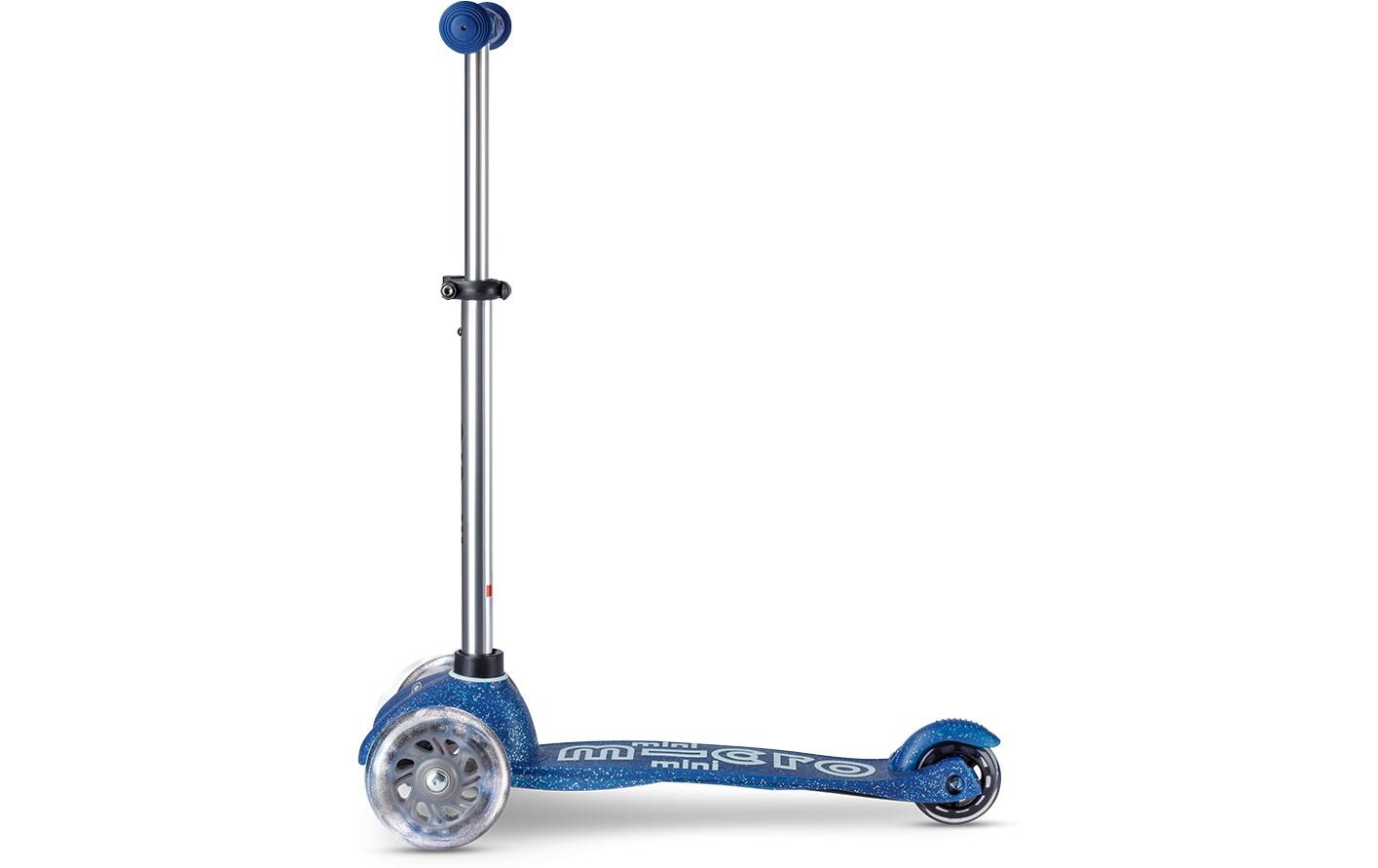 Kickboard Mini Micro Deluxe Galaxy Glitter LED BlauScooter für Kinder