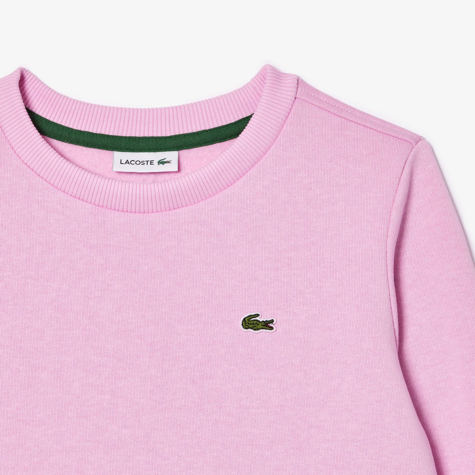Sweatshirt enfant Lacoste en molleton de coton biologique Pullovers & Sweatshirts - Rose - Lacoste - Enfant