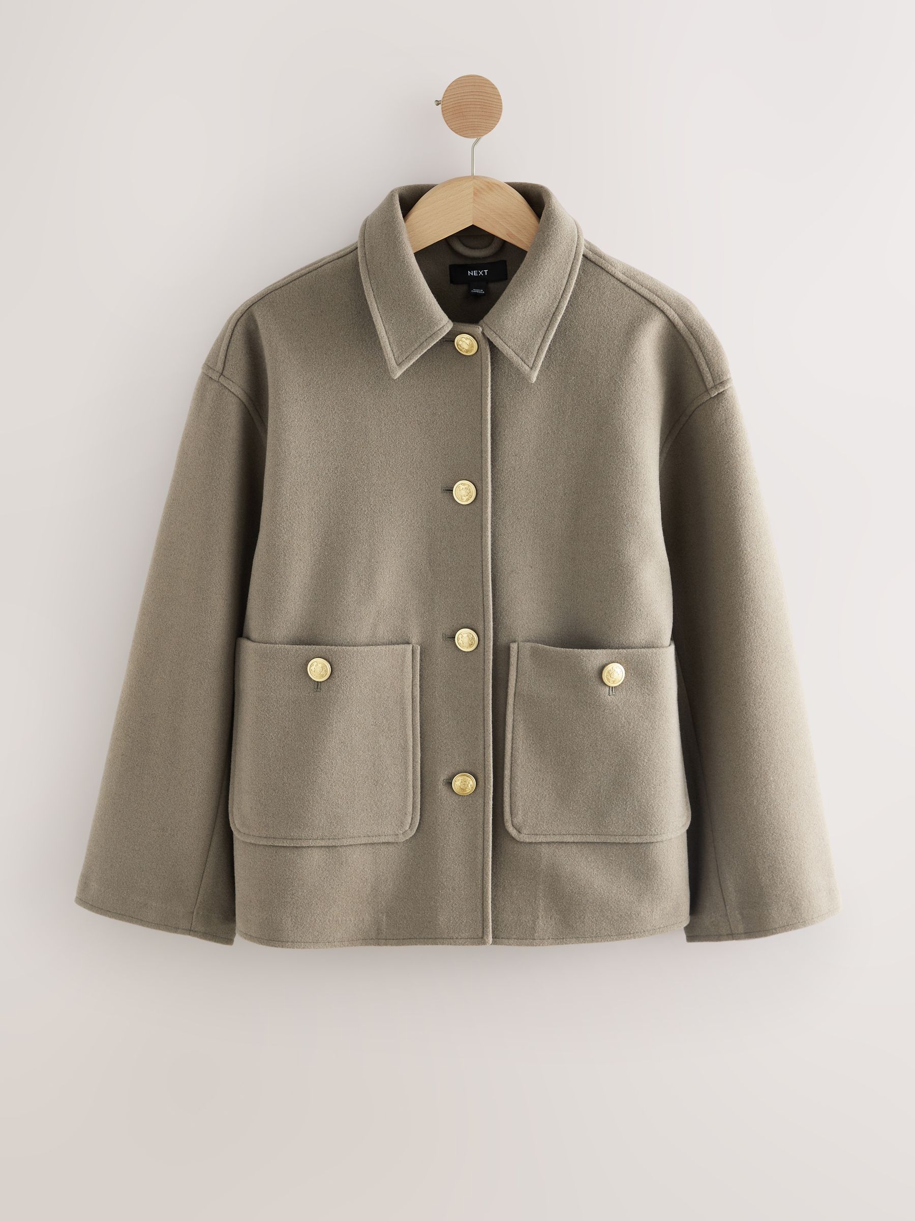 Neutraal - Brushed Collared Jacket