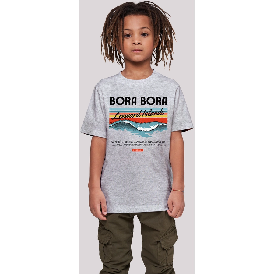 F4NT4STIC T-Shirt Bora Bora Leewards Island heather grey