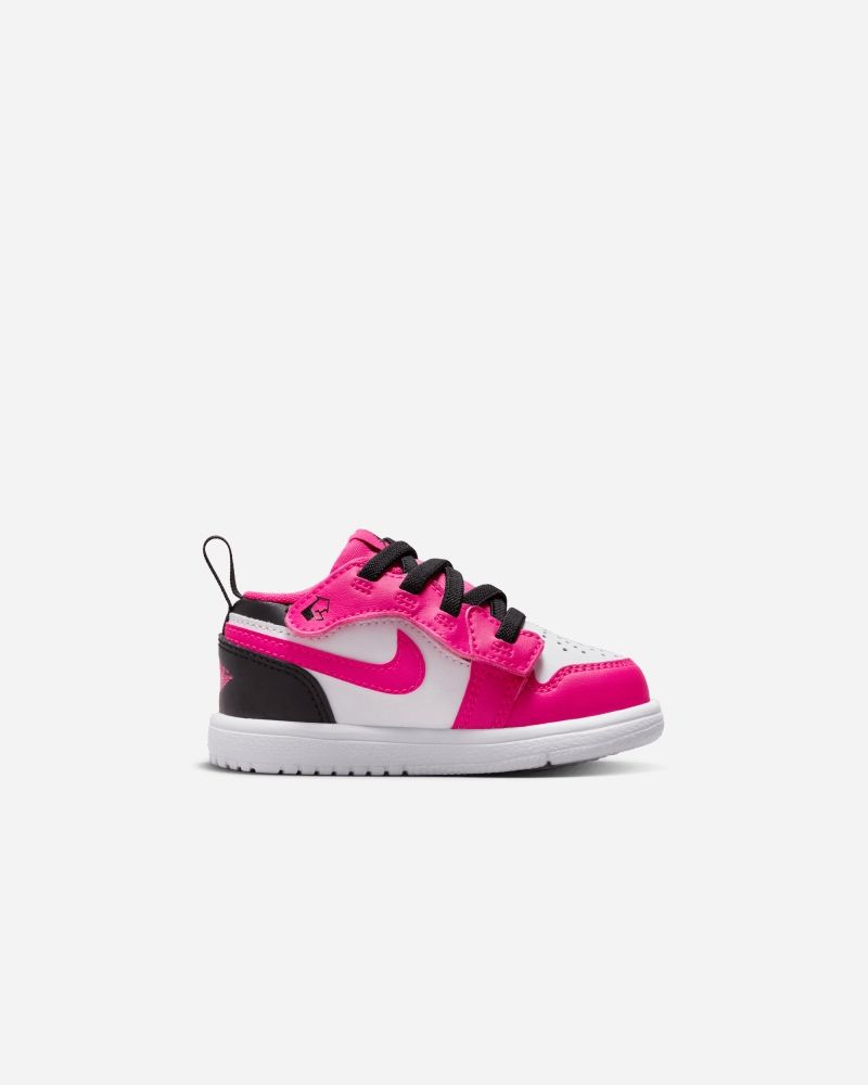 Chaussures Nike Air Jordan 1 Low Blanc & Rose pour enfant
