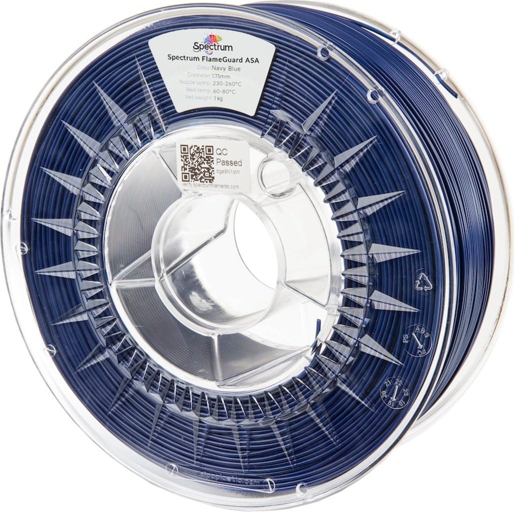 Spectrum  FlameGuard ASA 275 Navy Blue, 1,75 mm / 1000 g    Selbstverlöschendes ASA Filament in Navy Blue