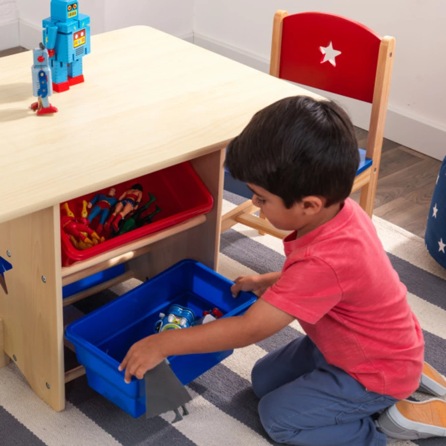KidKraft® Tisch- und Stuhlset Sternchen natur  bunt