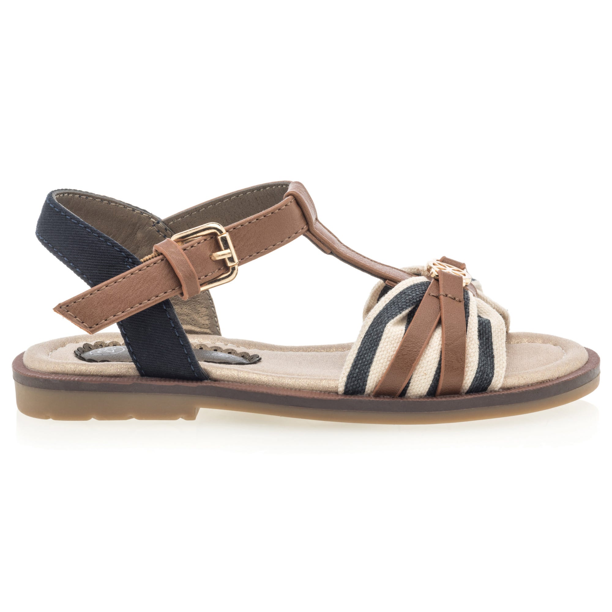 Nu-pieds Fille cognac