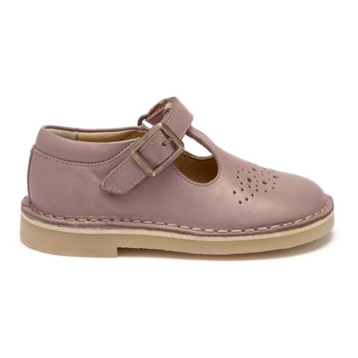 Young Soles Salomés T-Bar Scratchs Penny | Rose pâle