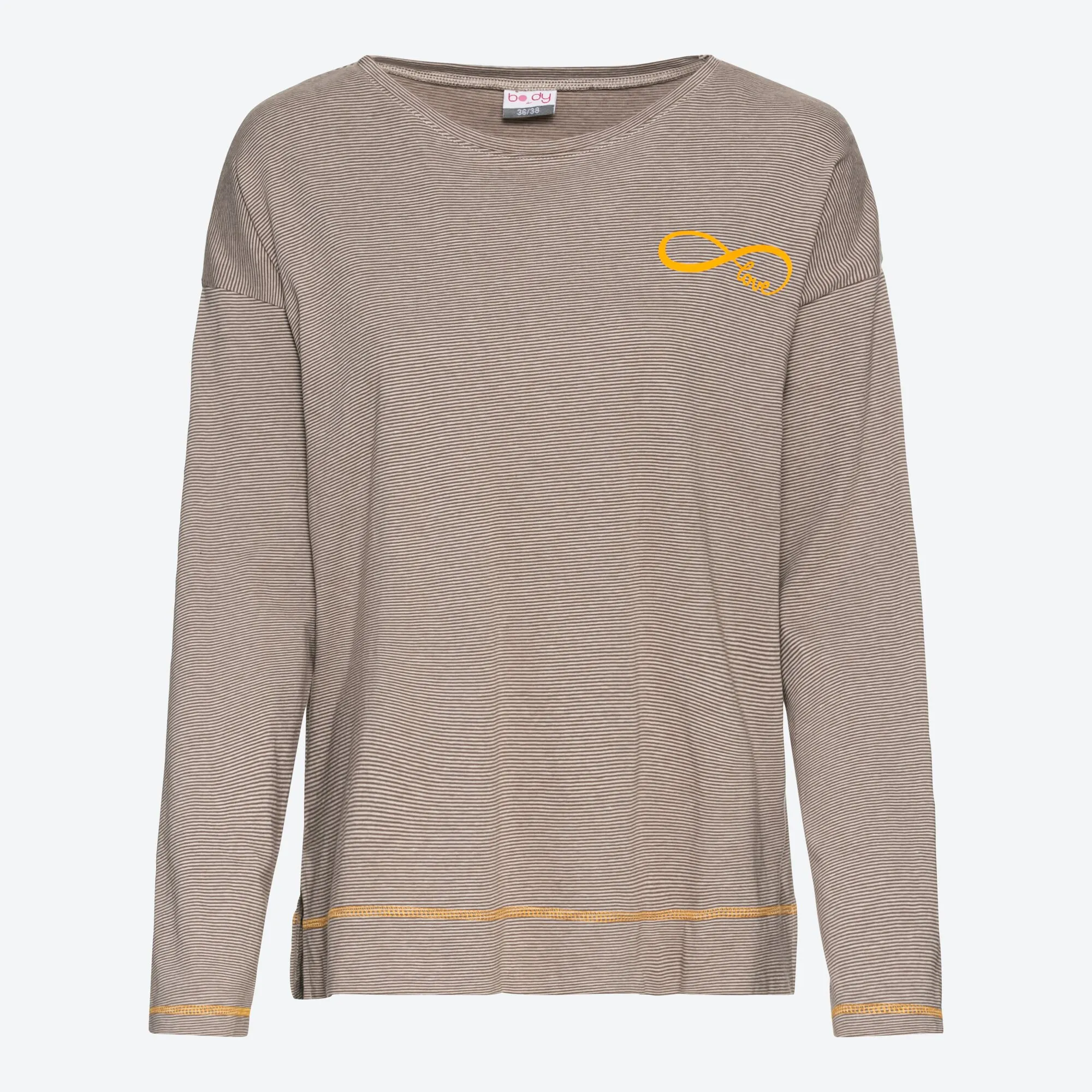 Damen-Schlafanzug mit Ringelmuster, 2-teilig