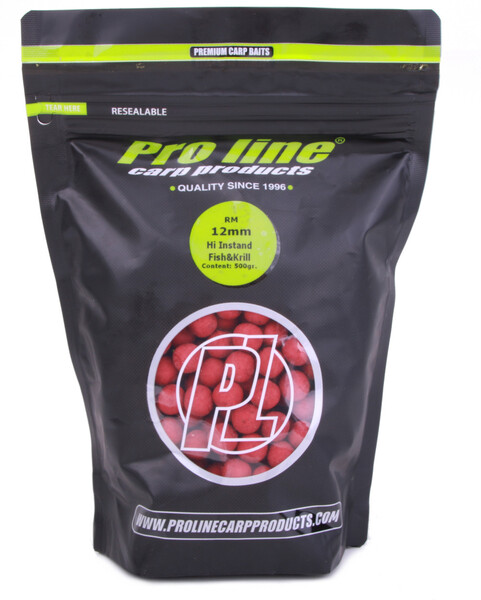 Pro line Hi Instant Fish & Krill 12mm Bollies 500gr