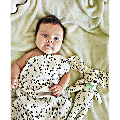 Elodie Musselinteppe 80x80 Cm, Dalmatian Dots