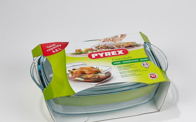 Pyrex Essentials Gryde med låg 4 liter Klar
