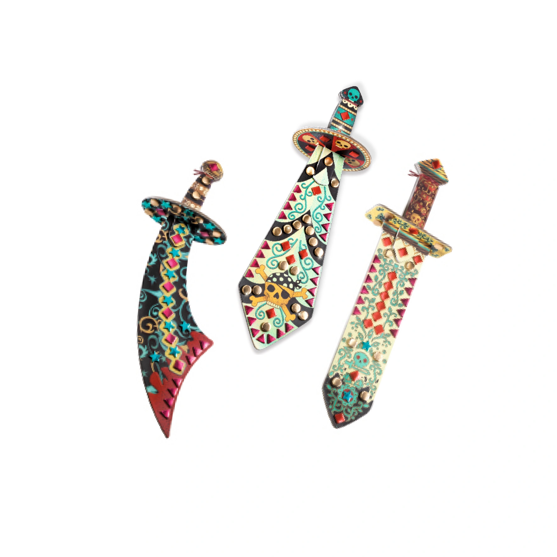 Mosaik-Piratenschwerter DO IT YOURSELF – WIE EIN PIRAT in metallic