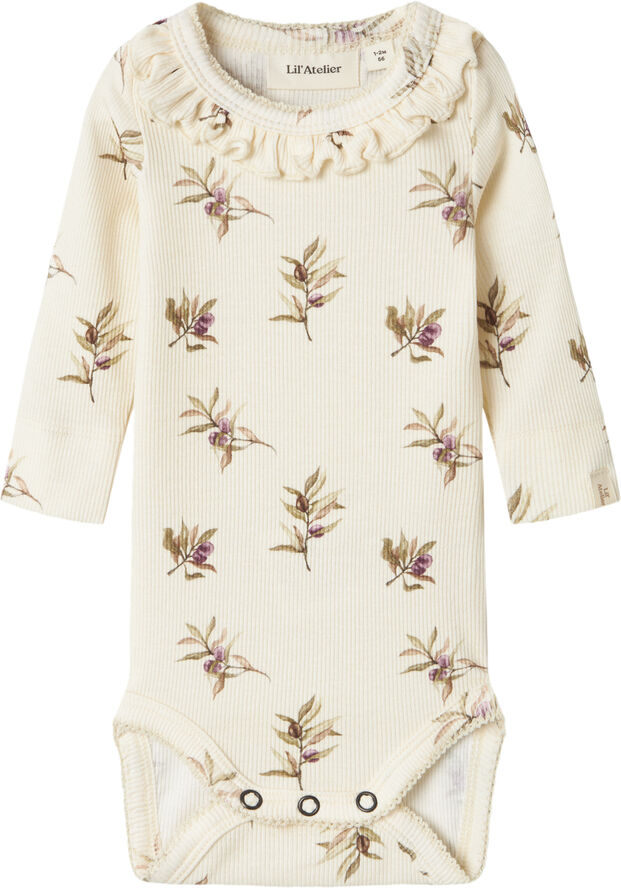 Lil' Atelier NBFGAVO ELS LS SLIM BODY LIL Turtledove/olive