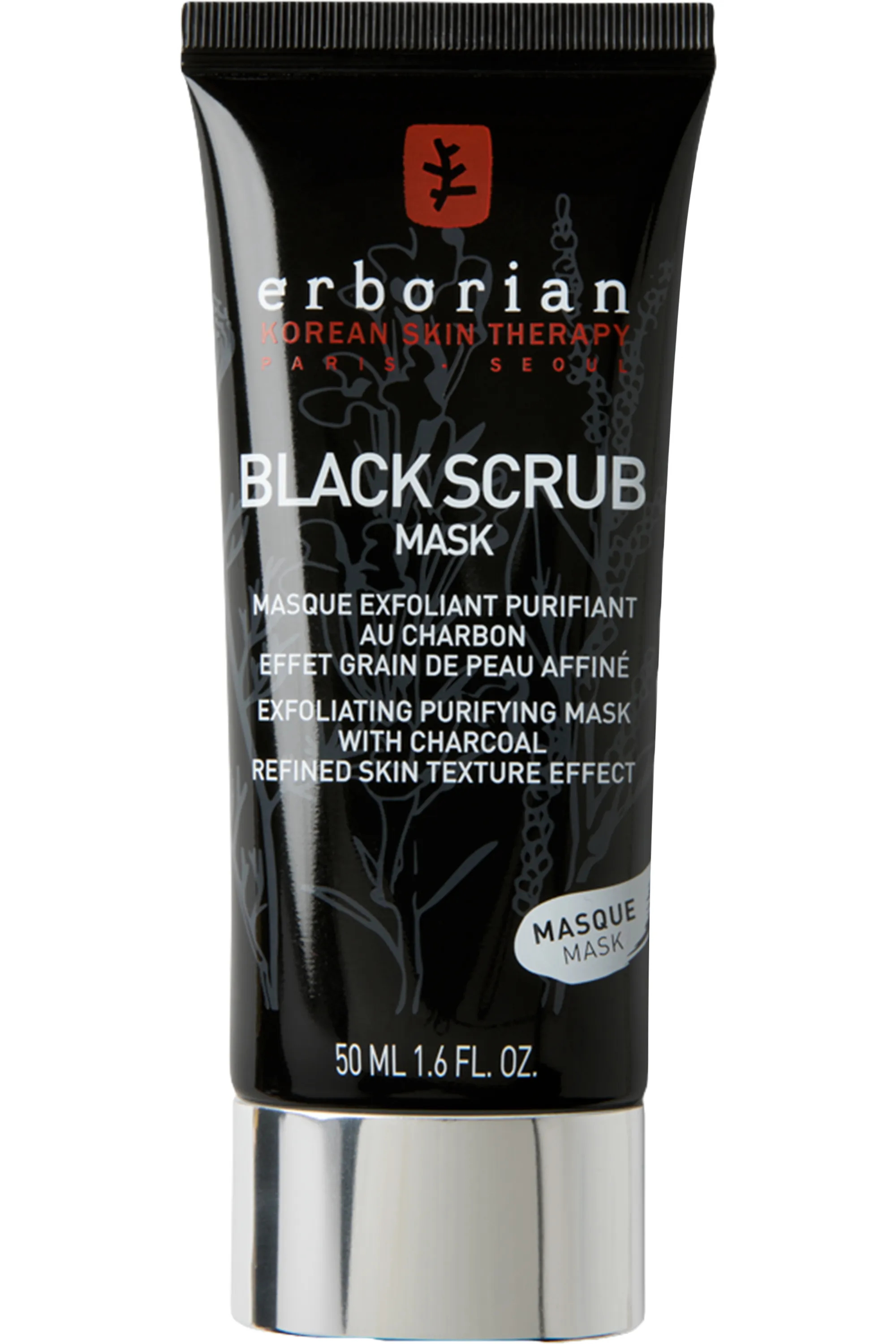 Erborian Masque exfoliant purifiant au charbon Black Scrub-50 ml