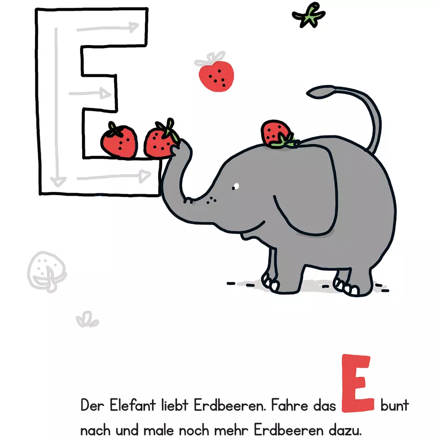 arsEdition Lernraupe Mein Kritzelbuch Buchstaben