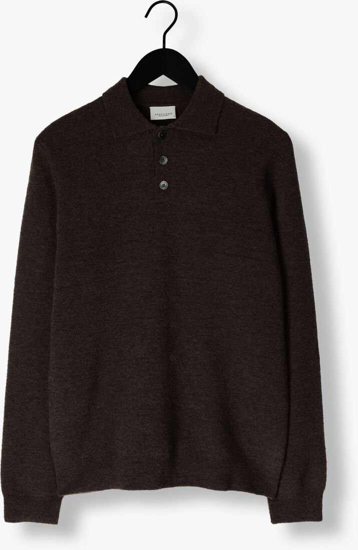 bruine profuomo polo polo ls snow