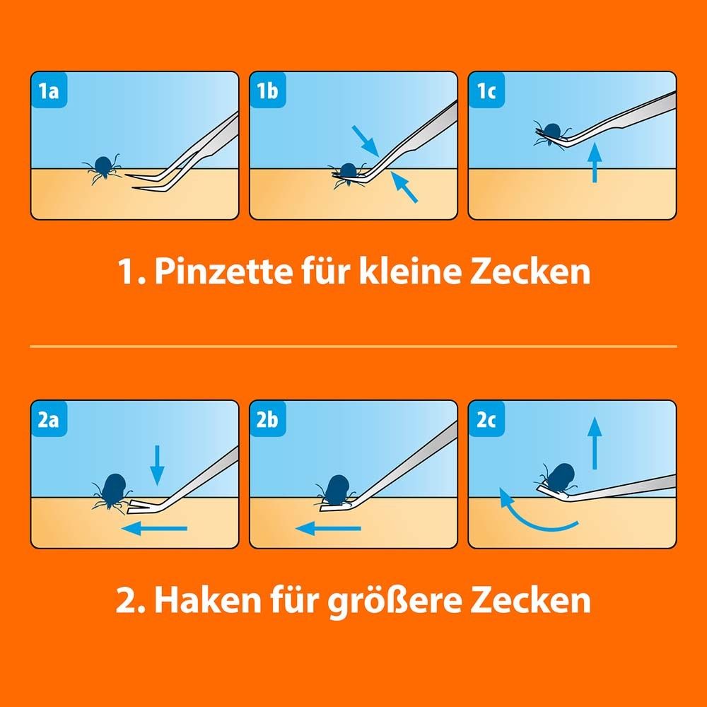 ARDAP® Zeckenhaken mit Pinzette