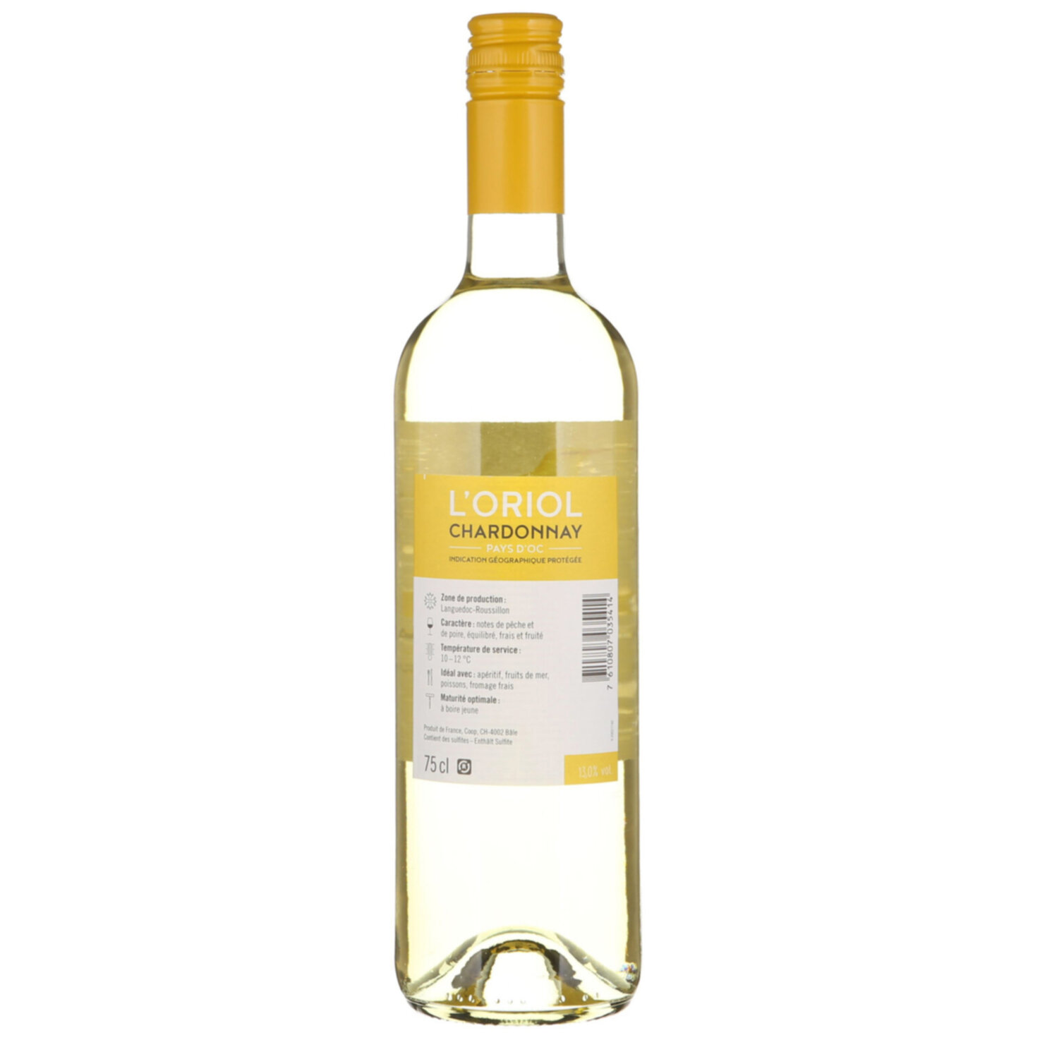 Pays d'Oc IGP Chardonnay Oriol -75cl