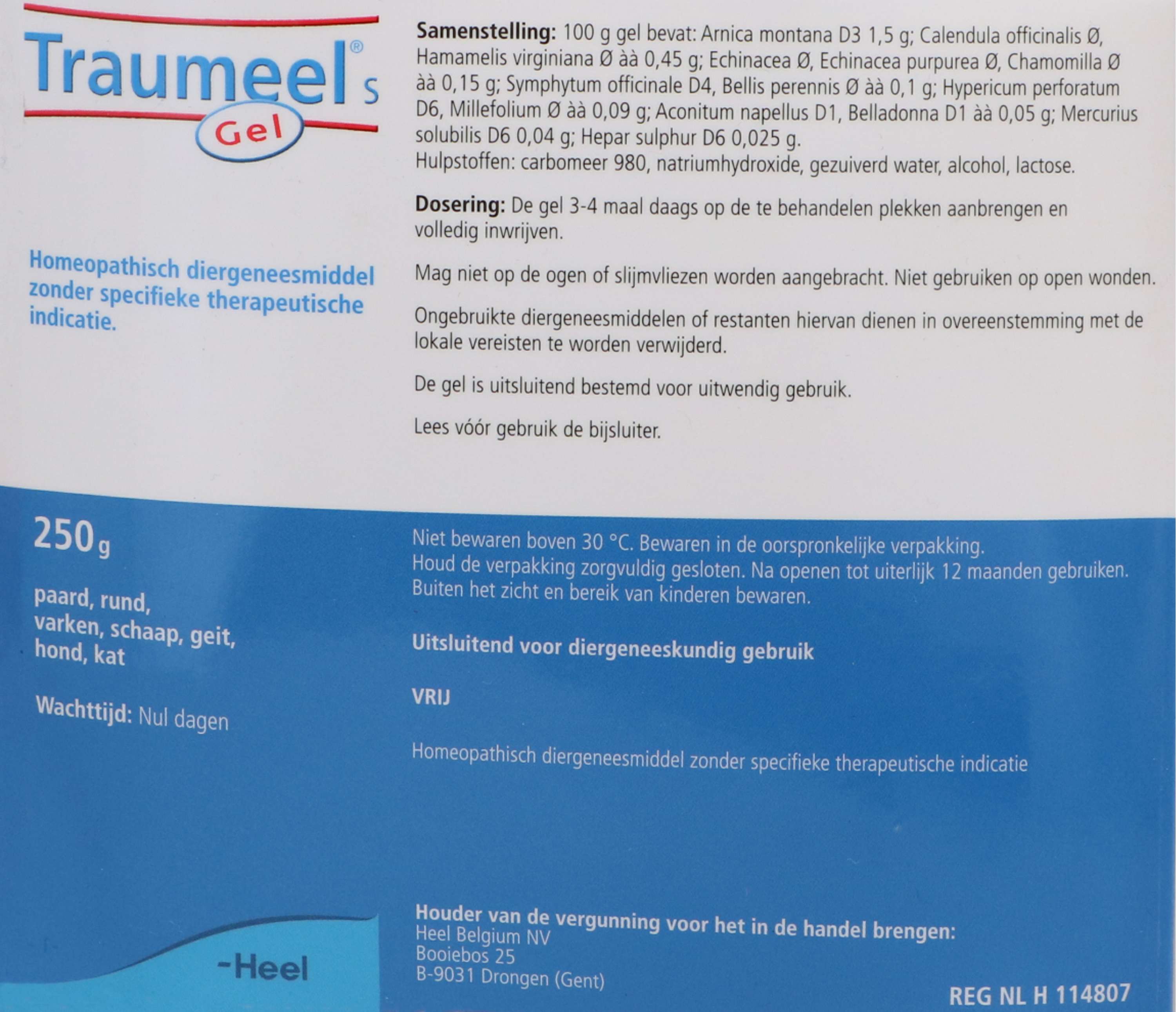 Heel Traumeel S Gel Wit