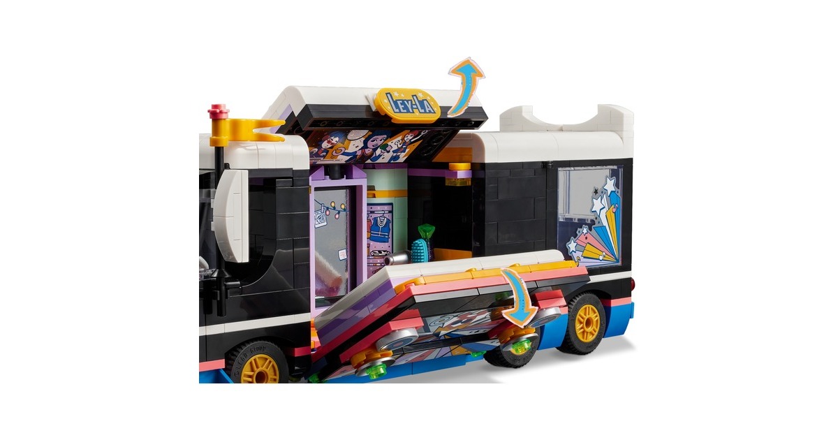 LEGOFriends - Toerbus van popster Constructiespeelgoed  (42619)