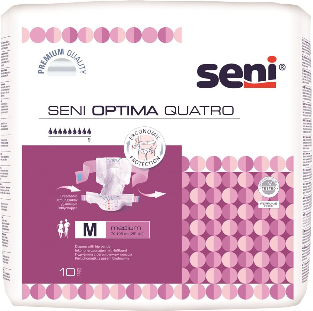 Seni Optima Quatro<br>10 Stück, Beutel, M