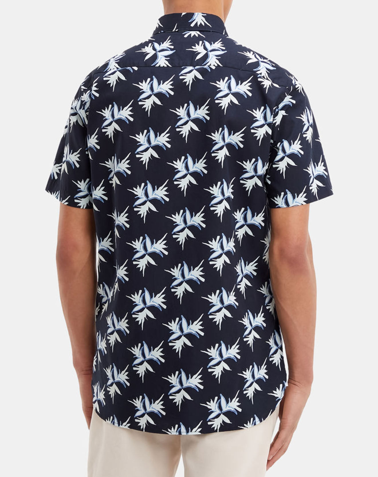 Tommy Hilfiger Chemise regular imprimée feuilles bleu marine