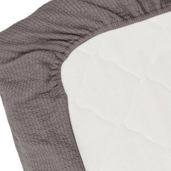 Witlof for Kids Waves Tuck-Inn Ledikantdeken - 60 x 120 cm - Warm Grey