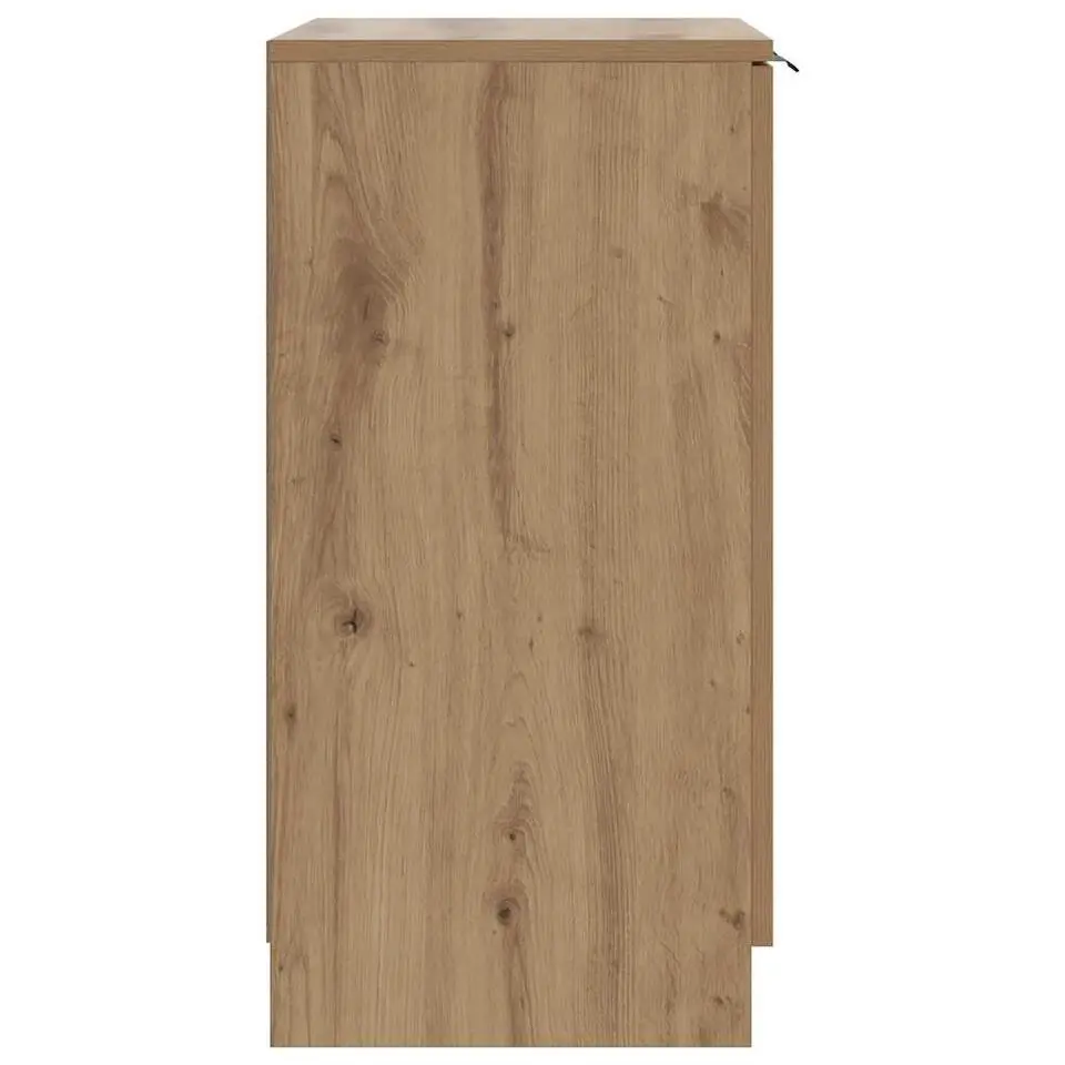 vidaXL - Schoenenkast met 2 deuren - Artisanaal eiken - Hout - 59x35x70 cm