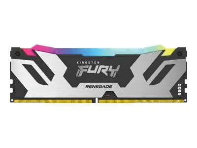 Kingston FURY Renegade RGB - DDR5 - sæt - 64 GB: 2 x 32 GB - DIMM 288-PIN - 6000 MT/s / PC5-48000 - CL32 - 1.35 V - ikke bufferet - on-die ECC - sort, sølv