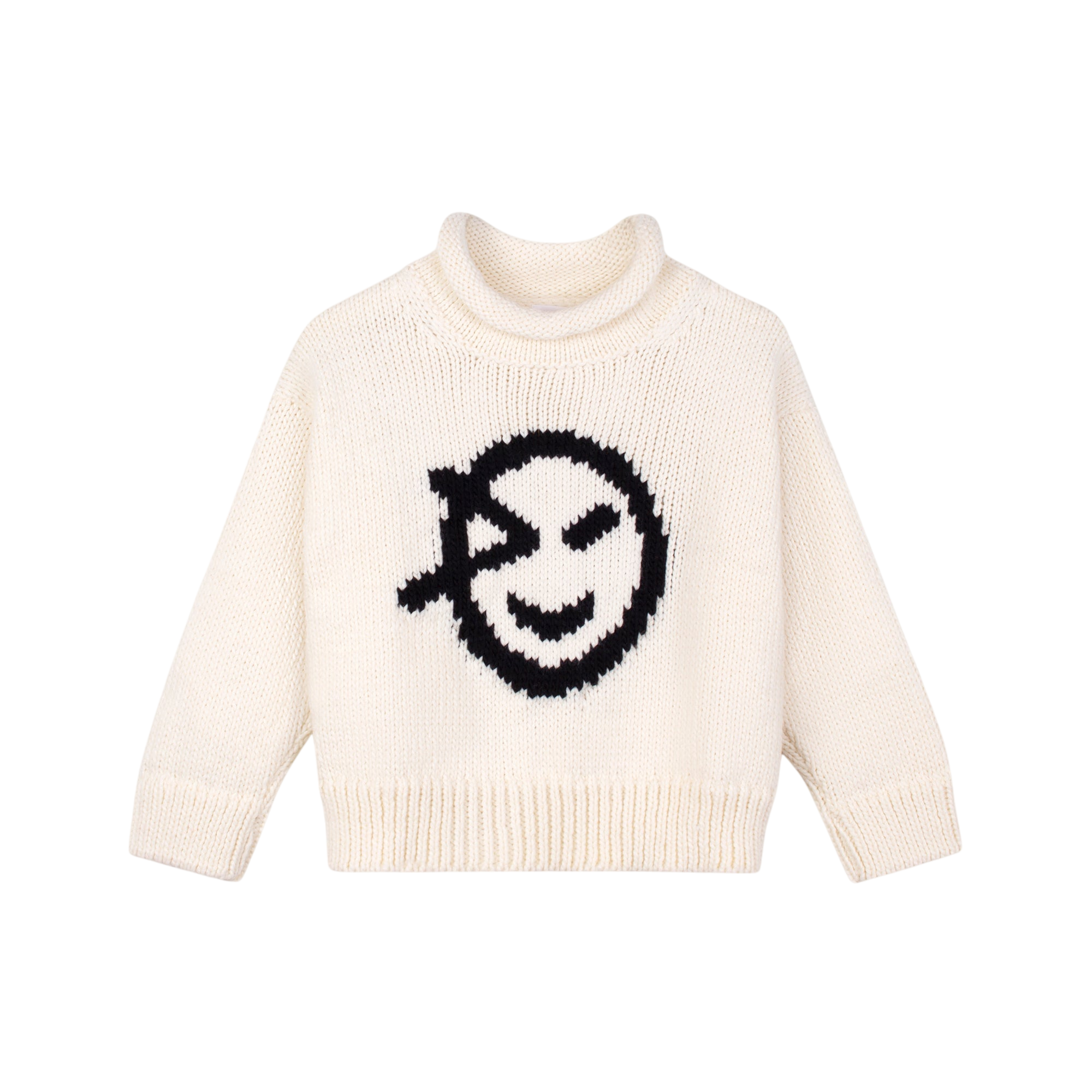 Pullover Chunky Wynk Ecru Black