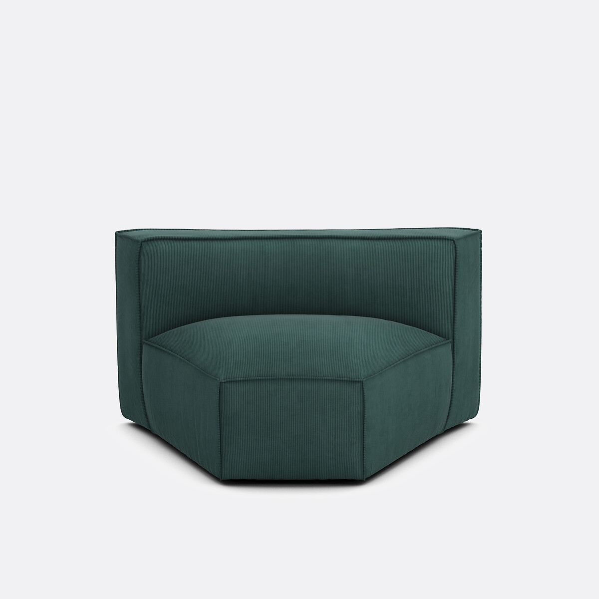 LA REDOUTE INTERIEURS<br>Canto modular aberto, veludo cotelê Seven